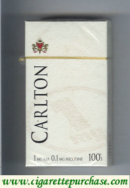 Carlton 100s cigarettes 1mg tar hard box